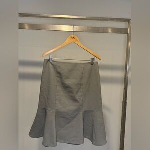 Le Suit Gray A-Line Skirt